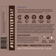 Earth Fed Muscle polvo disuelto sin grumos gracias a lecitina de girasol