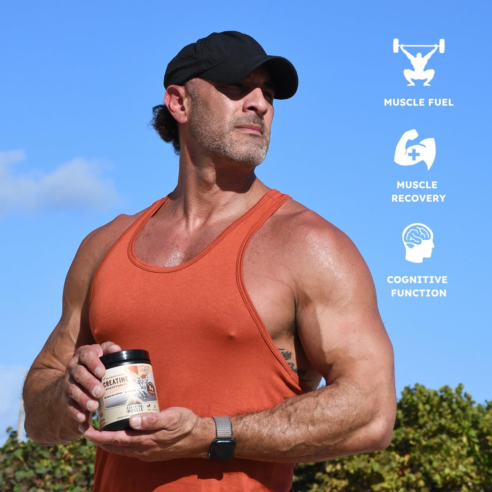 Earth Fed Muscle polvo disuelto en vaso, mezcla sin grumos ni sabor