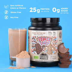 Polvo de Earth Fed Muscle textura fina que facilita mezcla rápida