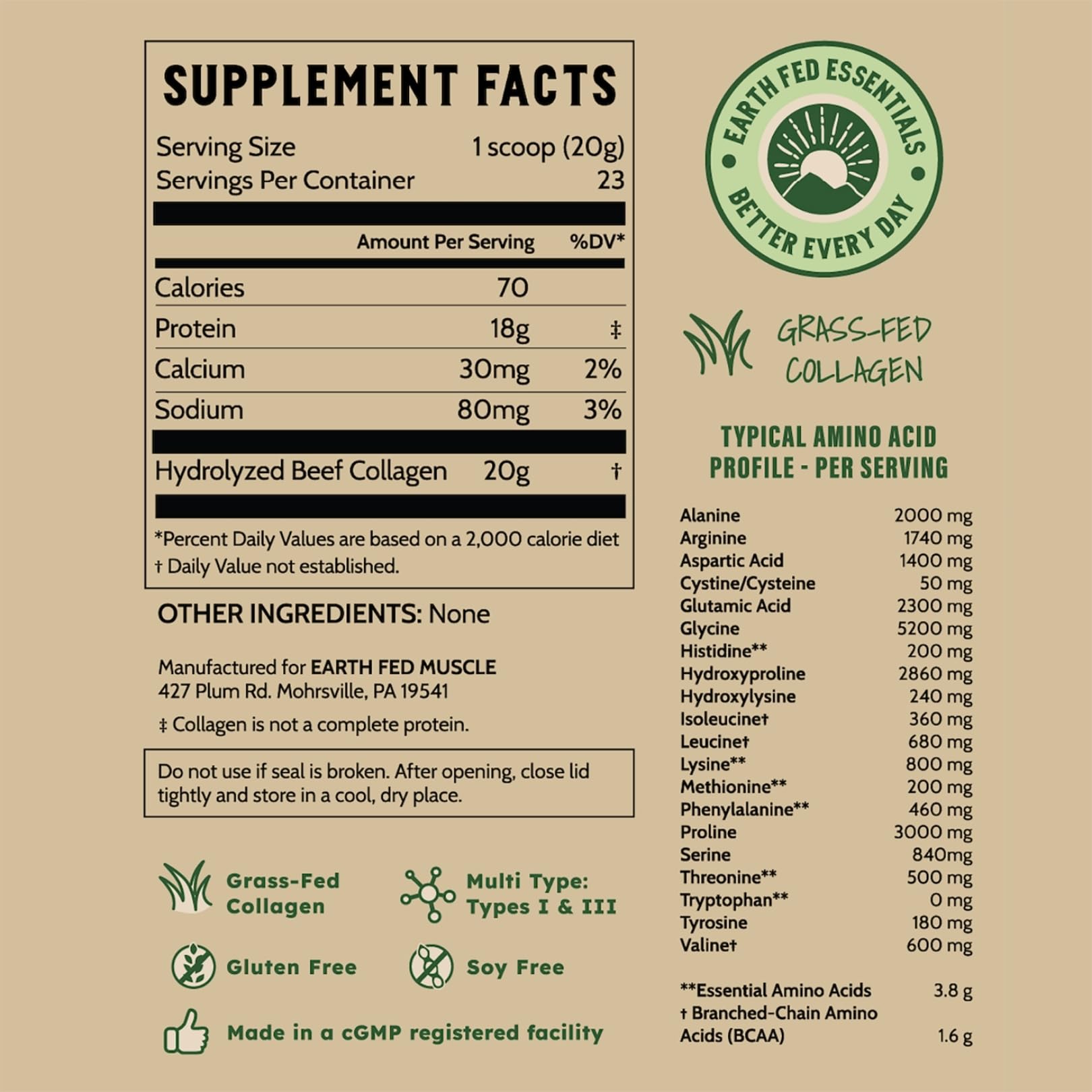 Earth Fed Muscle polvo incorporado en receta de cocina, aporta proteína neutra