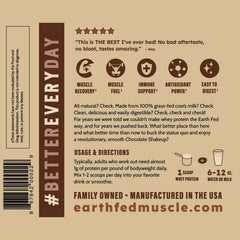 Earth Fed Muscle vacas pastando en Irlanda, fuente de leche grass fed