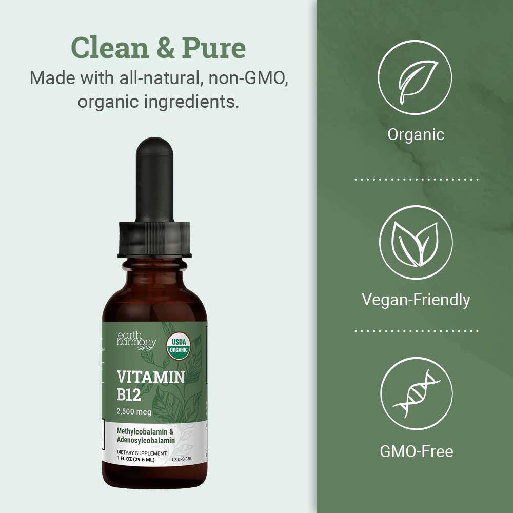 Earth Harmony Naturals usuario aplicando gotas sublinguales para absorción rápida