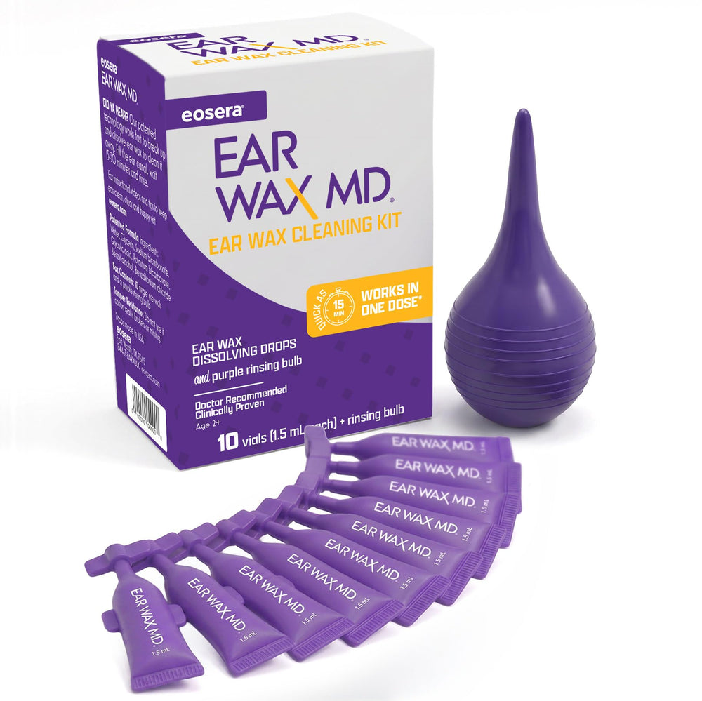 Earwax MD empaque frontal mostrando el kit y su presentación segura