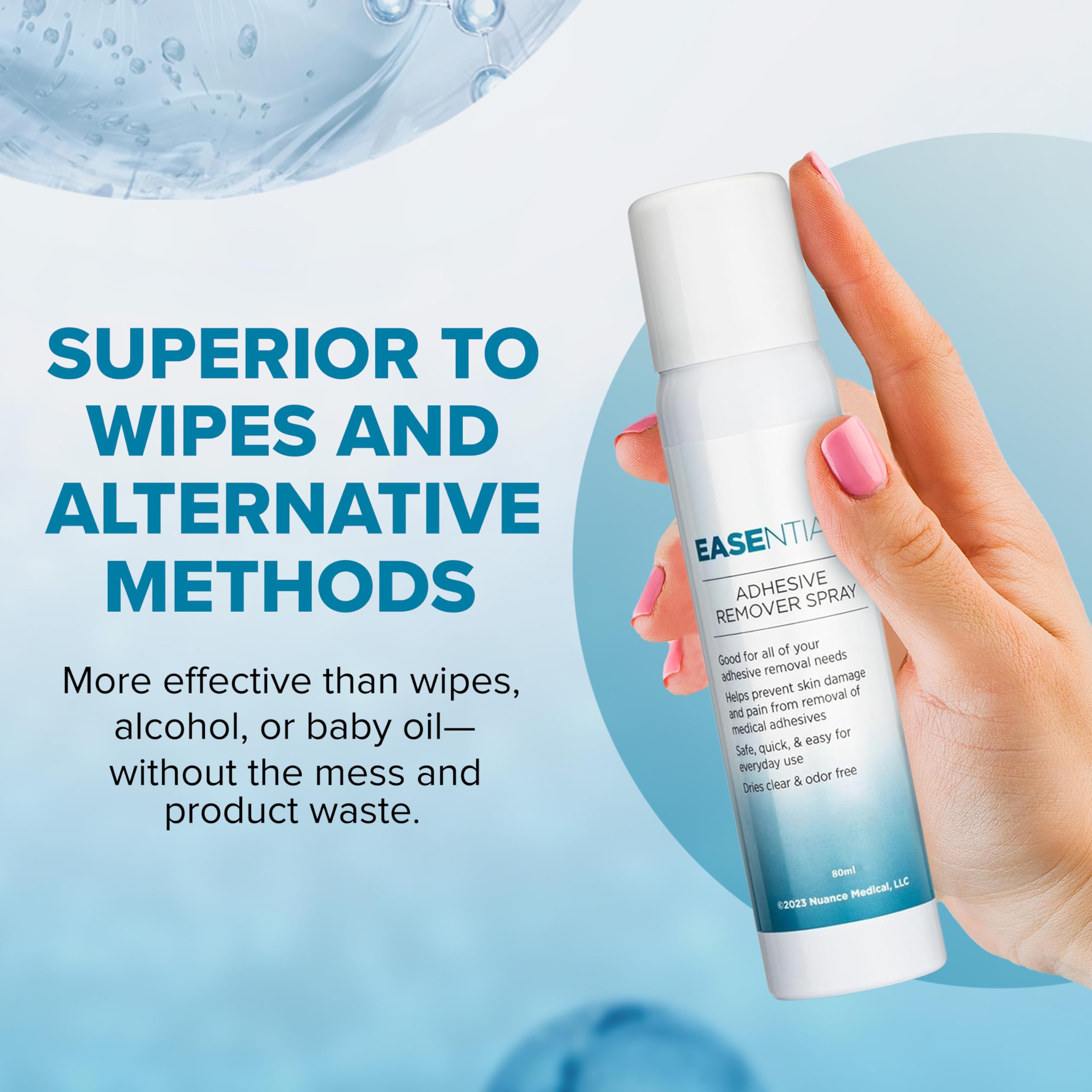EASEntials en uso quitando esparadrapo, reduce dolor y molestias