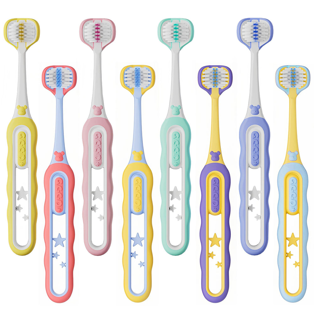 EASICUTI cepillo frontal del pack mostrando diseño triple ángulo y limpieza eficiente