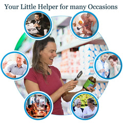 easy magnifier uso leyendo etiqueta de medicamento, legibilidad mejorada