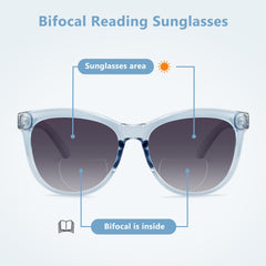 EASY READ primer plano de lente antirreflectante y zona bifocal para lectura