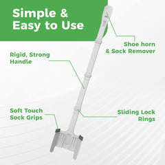 Easy To Use Products retirando calcetín fácilmente reduciendo esfuerzo lumbar