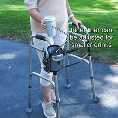 Easy To Use Products bolso Goat Tote instalado en rollator para independencia