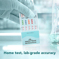 Easy@Home contenido del paquete con cinco tests listos para usar inmediatamente