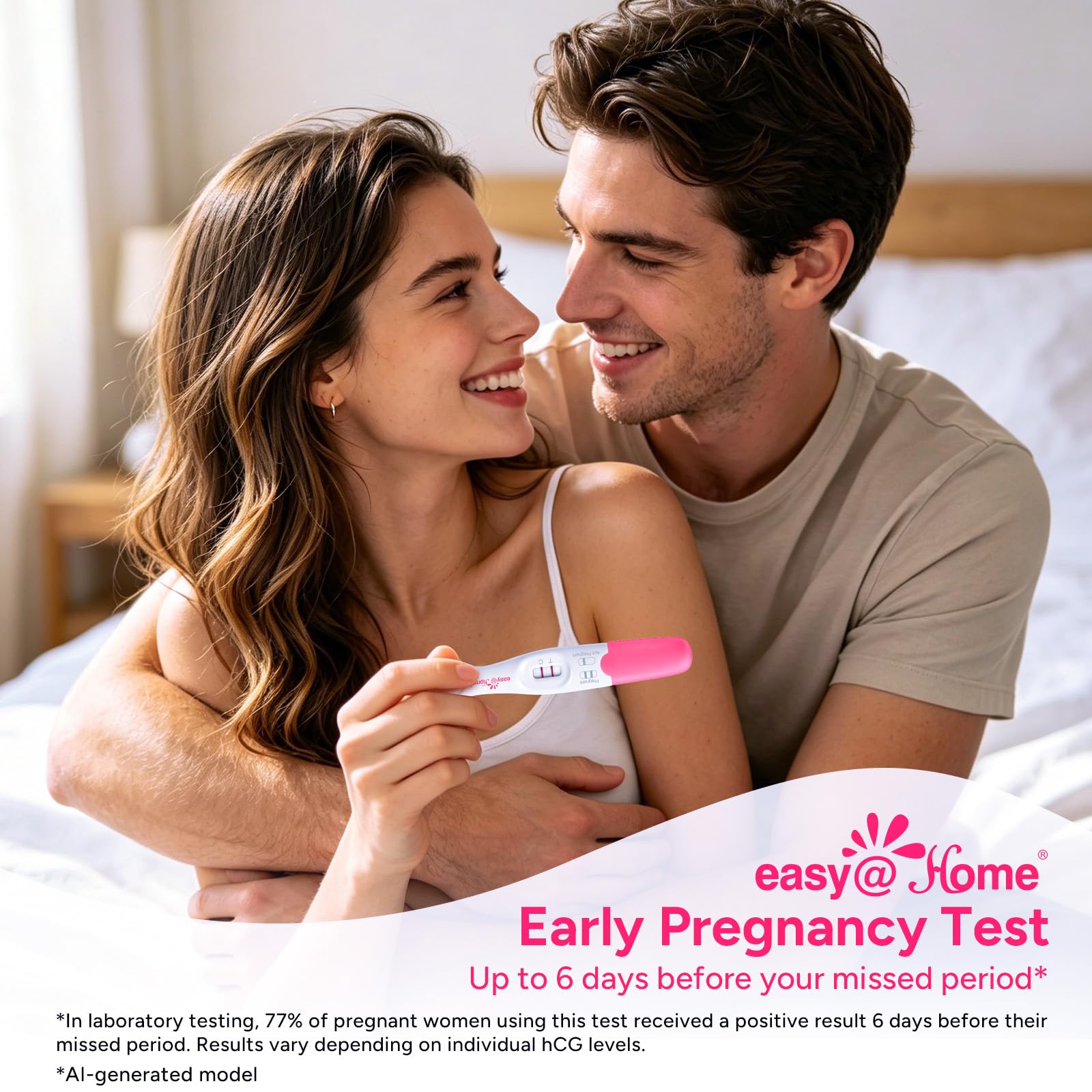 Easy@Home empaque abierto con contenido visible y lista de componentes