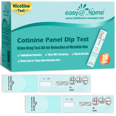 Easy@Home empaque frontal de 25 tiras, paquete práctico y económico