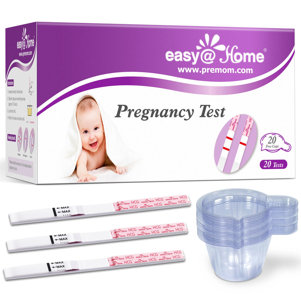 easy@Home empaque frontal con 20 tiras y vasos, conveniencia inmediata