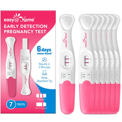 Easy@Home frente del empaque mostrando marca y beneficio de detección temprana