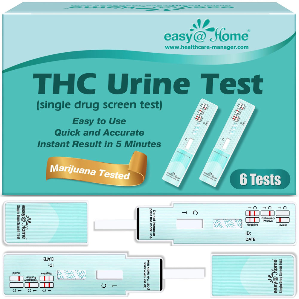 Easy@Home empaque frontal con seis tests, práctico para cribado en casa