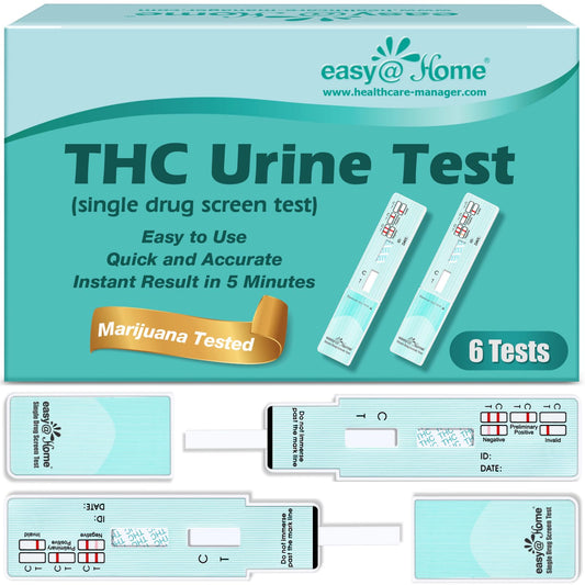 Easy@Home empaque frontal con seis tests, práctico para cribado en casa
