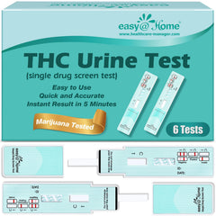 Easy@Home empaque frontal con seis tests, práctico para cribado en casa