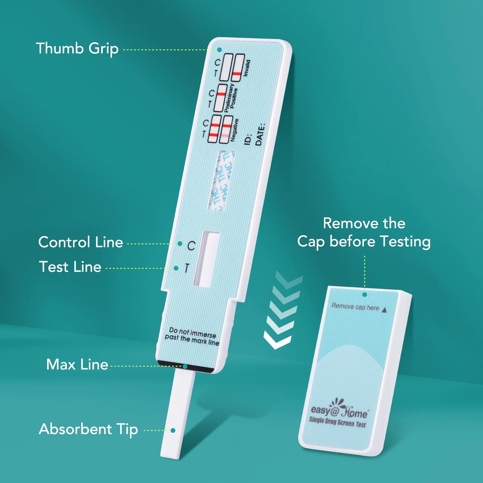 Easy@Home etiqueta con instrucciones legibles uso correcto