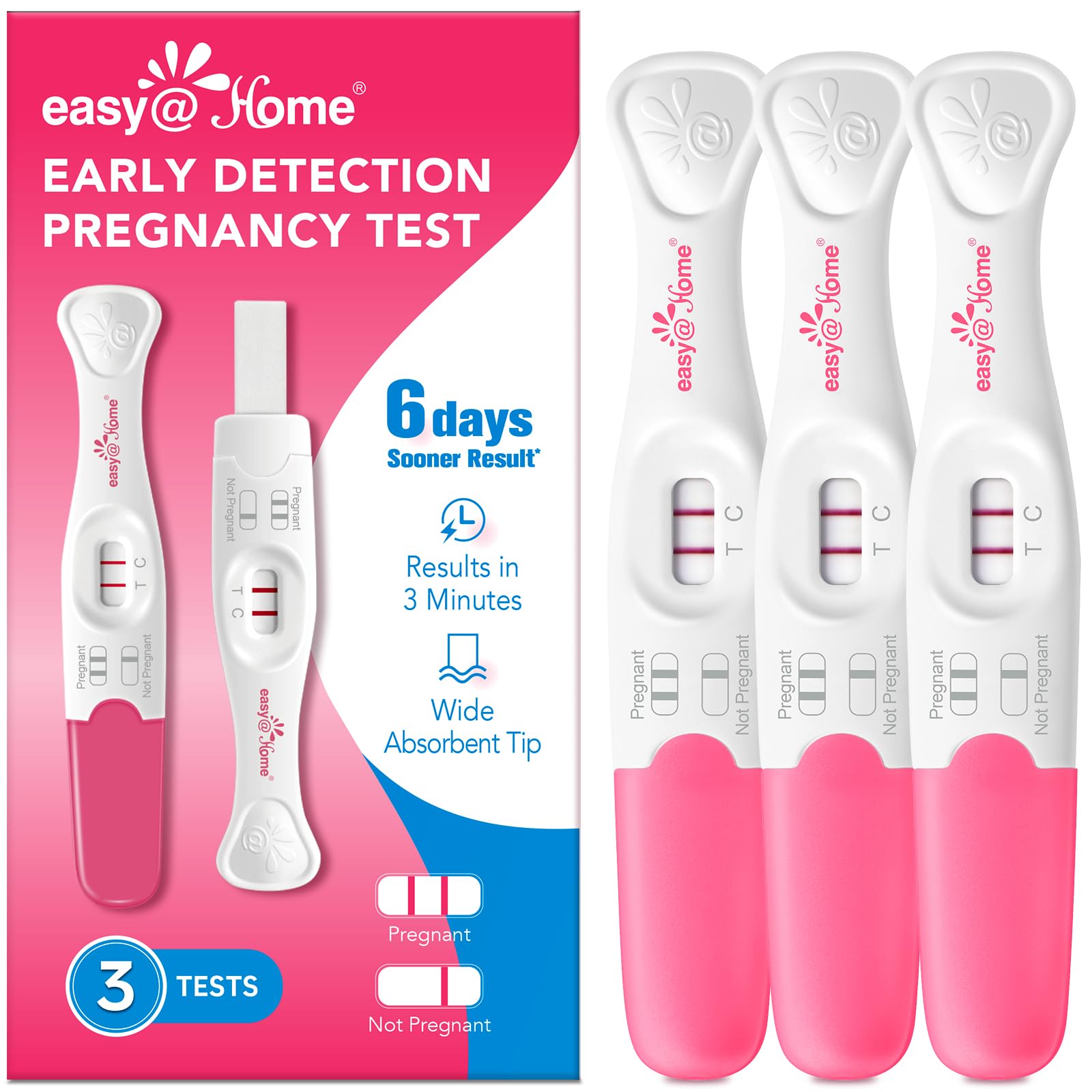 easy@Home paquete frontal mostrando diseño claro y beneficio de detección temprana