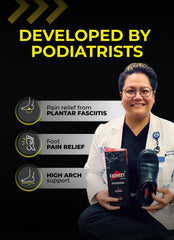 EASYFEET plantilla colocada en zapatilla mostrando ajuste cómodo