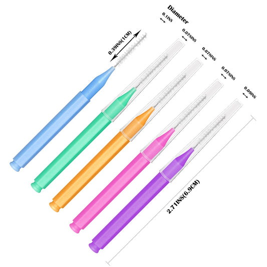 EasyHonor primer plano de cerdas interdental protegiendo encías