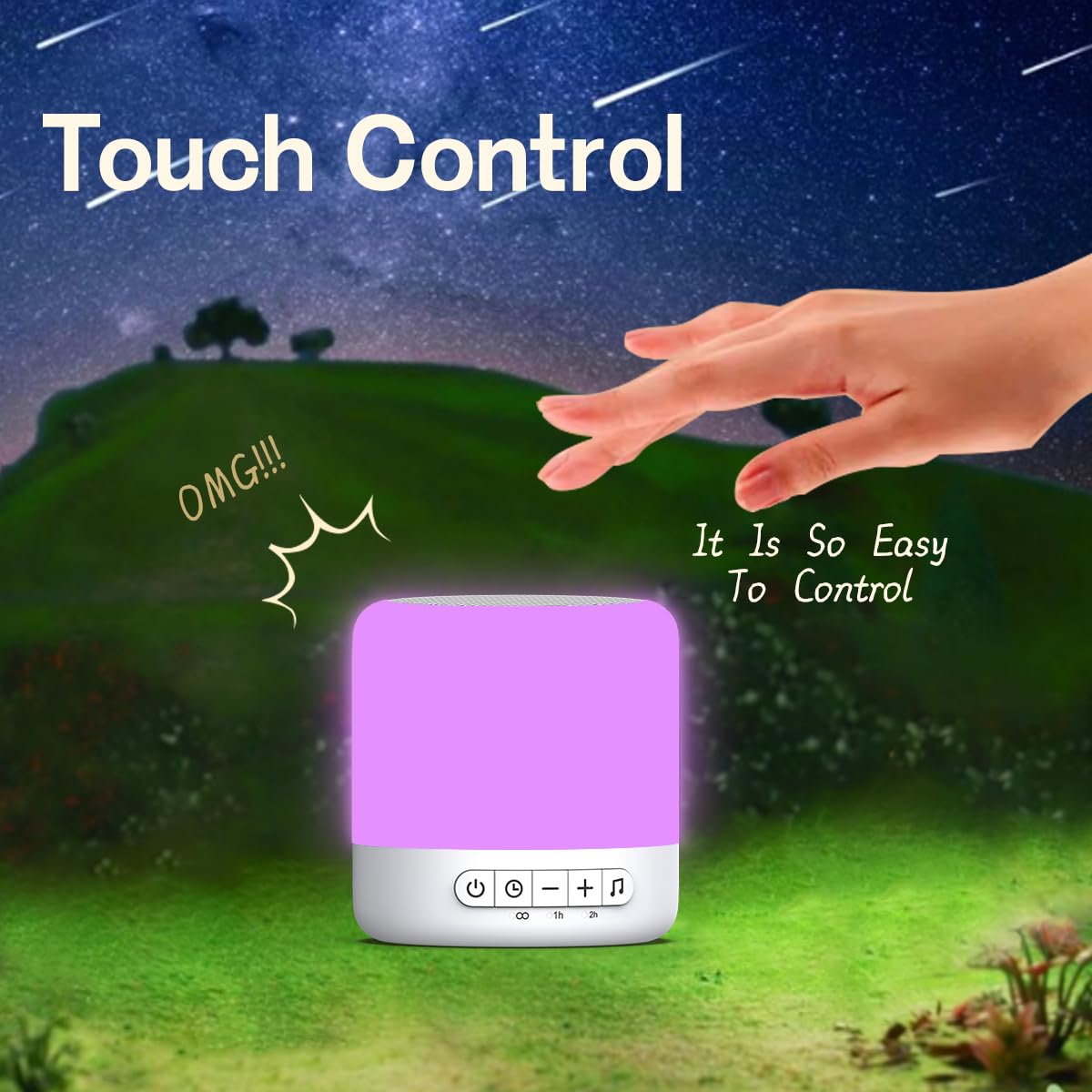Easysleep panel táctil con controles fáciles y uso nocturno