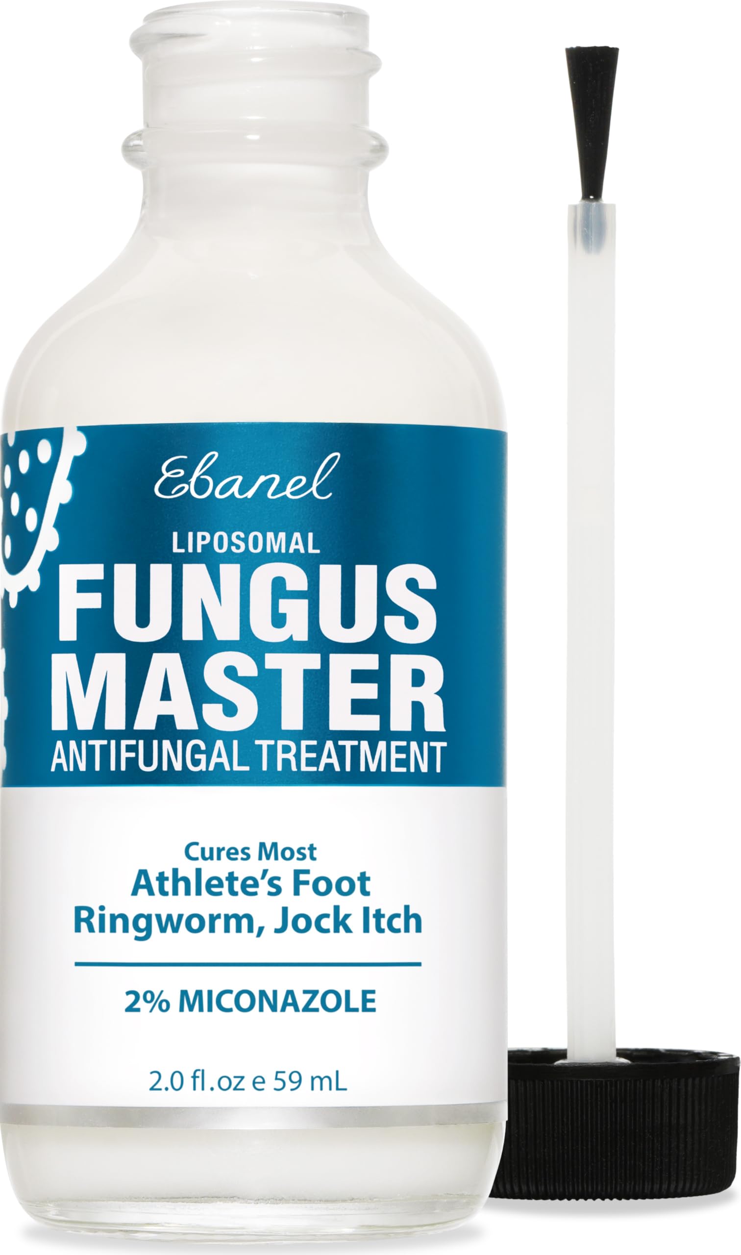 Ebanel envase frontal de crema antifúngica mostrando tamaño y marca, confianza