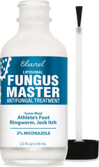 Ebanel envase frontal de crema antifúngica mostrando tamaño y marca, confianza