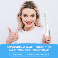 EBIEFLY close-up cerdas cruzadas que alcanzan placa interdental con suavidad