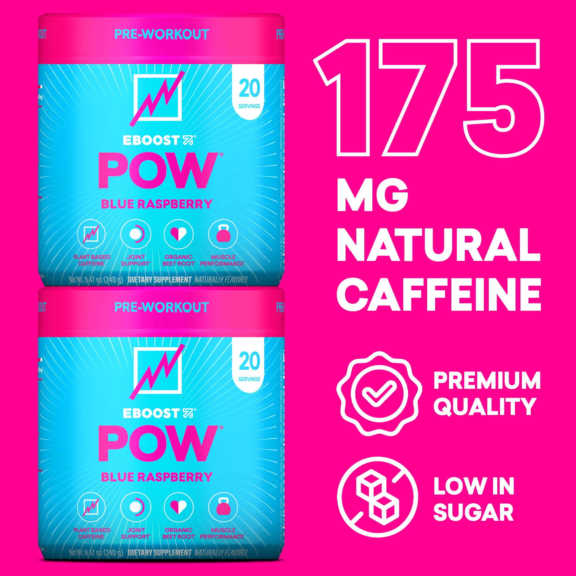 Persona usando EBOOST POW en gimnasio para mayor energía y enfoque