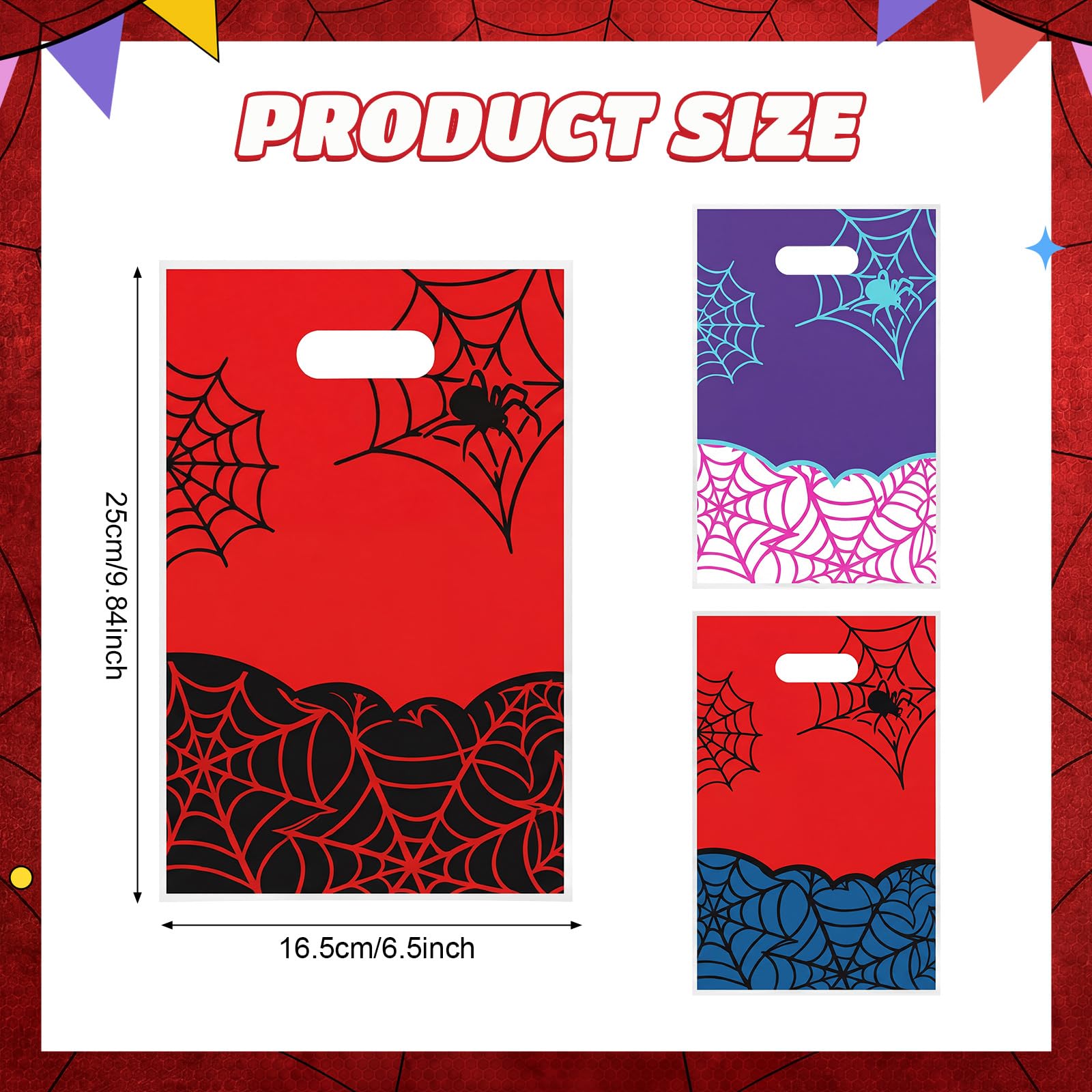 Eccliy detalle del diseño de telaraña en la bolsa, aporta efecto temático