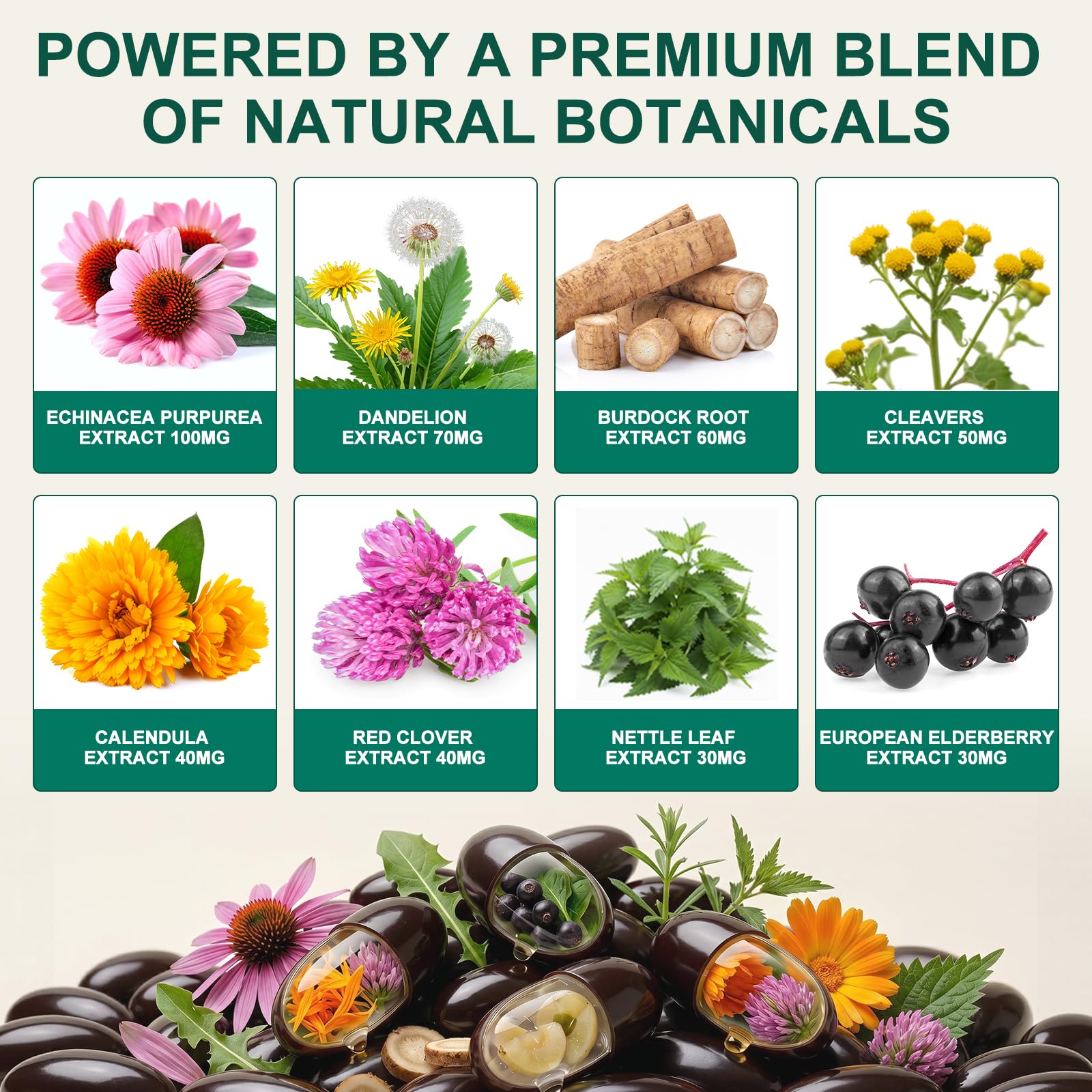 Echoes of the spring etiqueta con lista de ingredientes y claridad