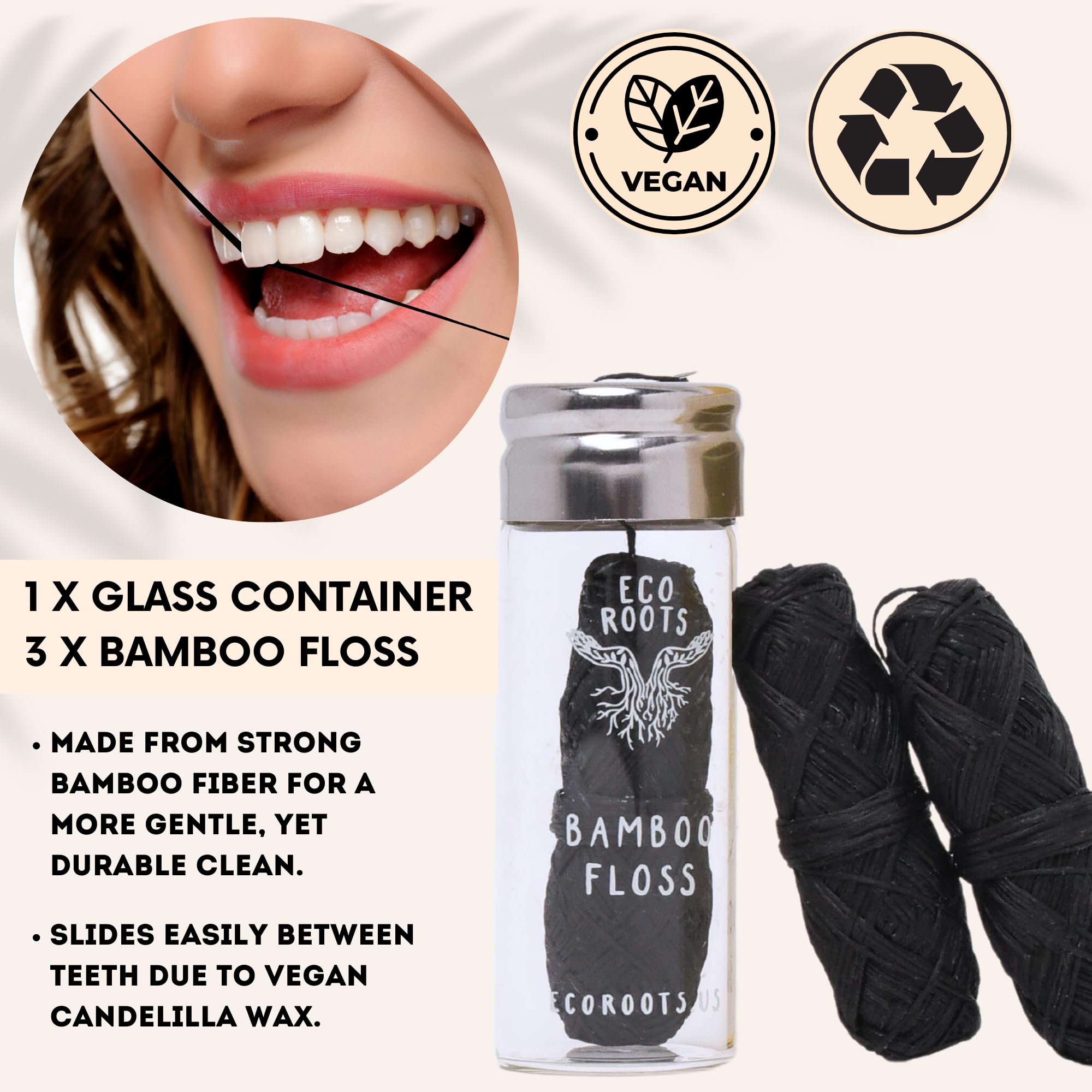 ECO ROOTS tapa metálica con cortador que facilita dispensado seguro