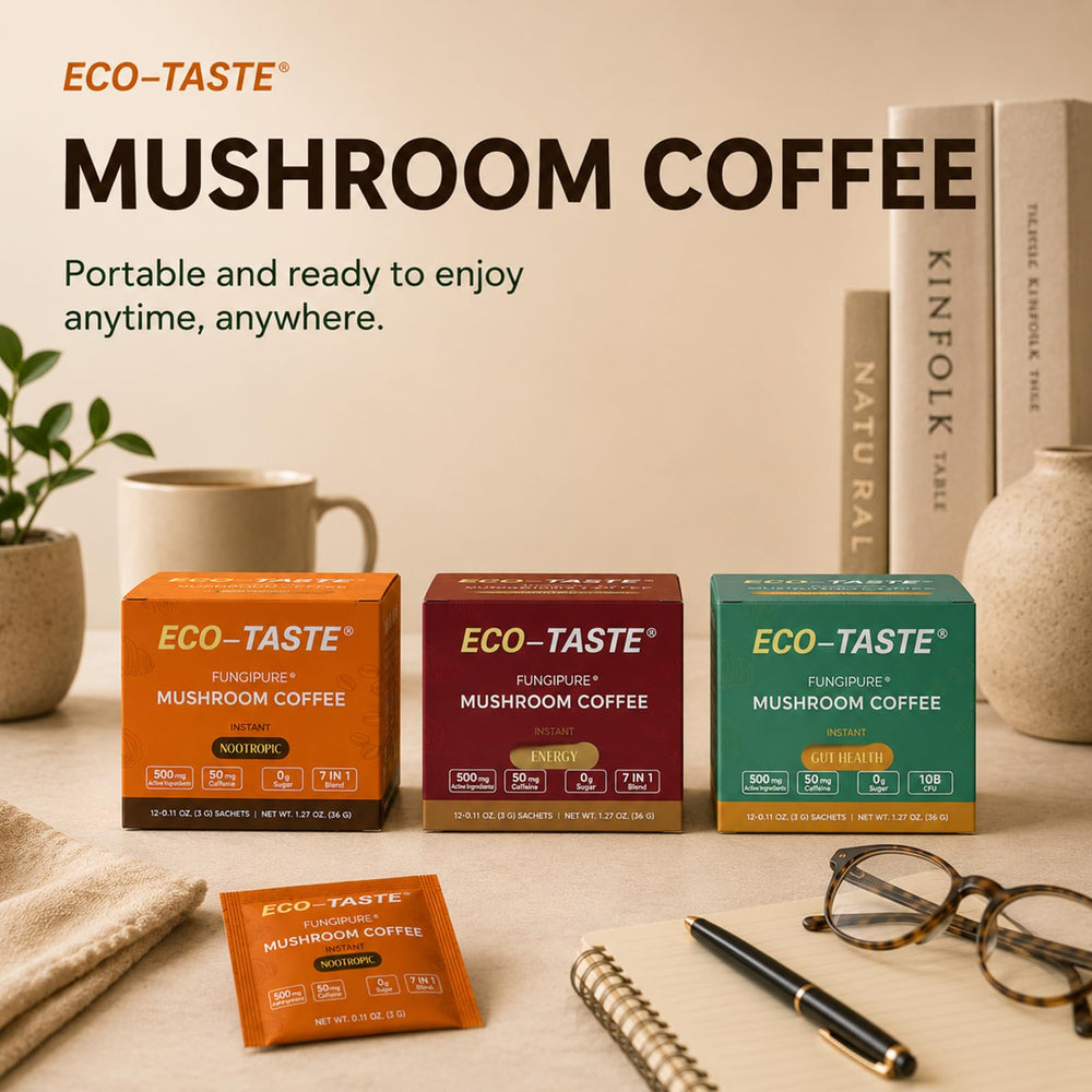 ECO-TASTE en mesa de desayuno mostrando integración en rutina diaria