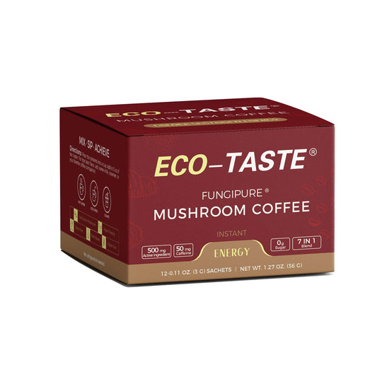 ECO-TASTE frente del sobre mostrando marca y formato práctico