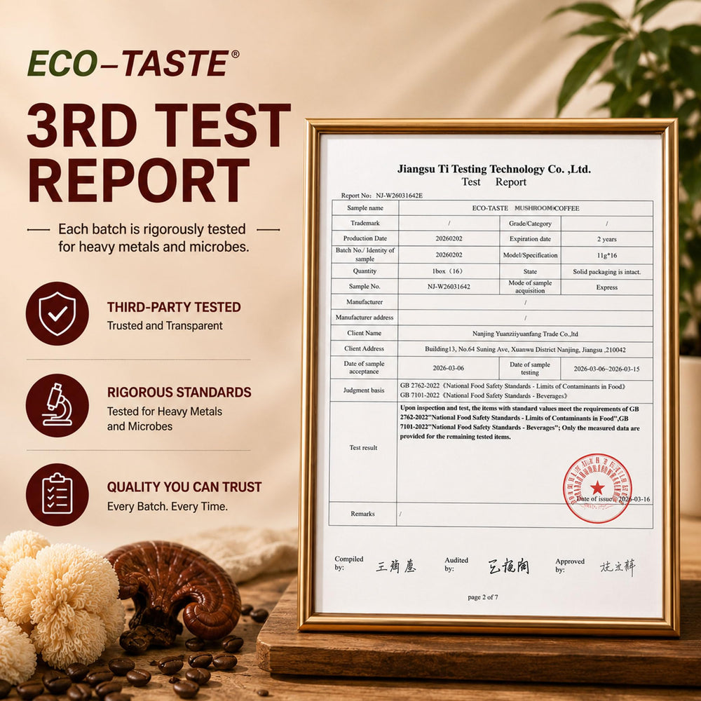 ECO-TASTE cerca de extractos de hongos para ver riqueza de ingredientes