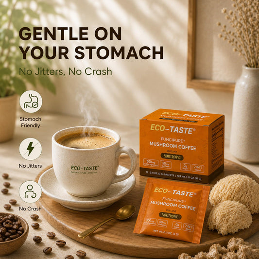 ECO-TASTE sachet individual abierto listo para disolver, práctico para llevar