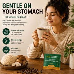 ECO-TASTE sobre individual abierto listo para disolver y cómodo