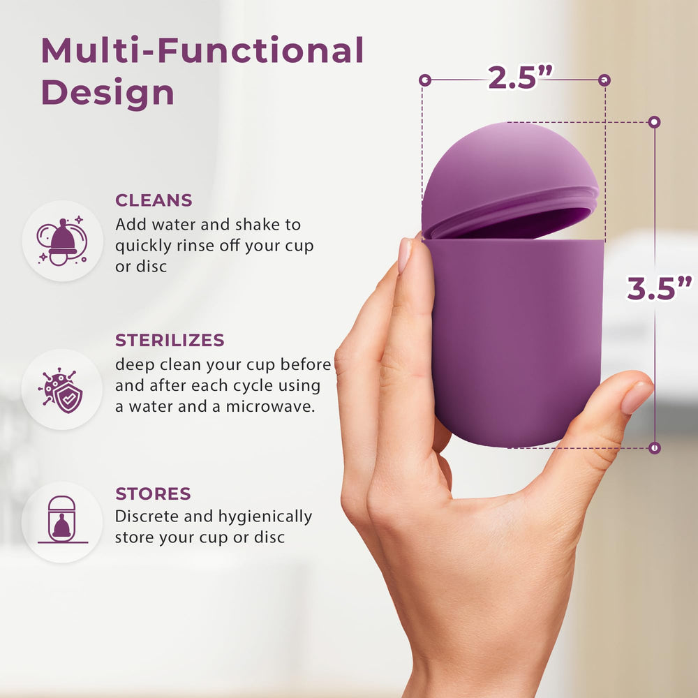 EcoBlossom comparación de tamaños en mano ayuda a elegir la talla correcta