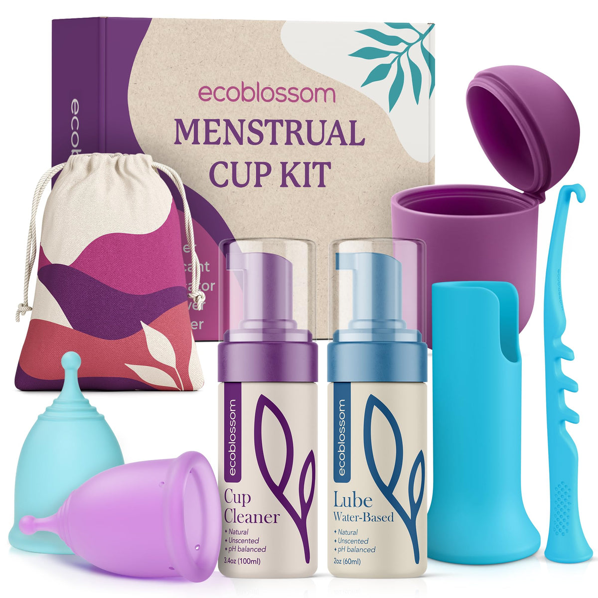 EcoBlossom kit completo mostrando todas las piezas y beneficio de conveniencia