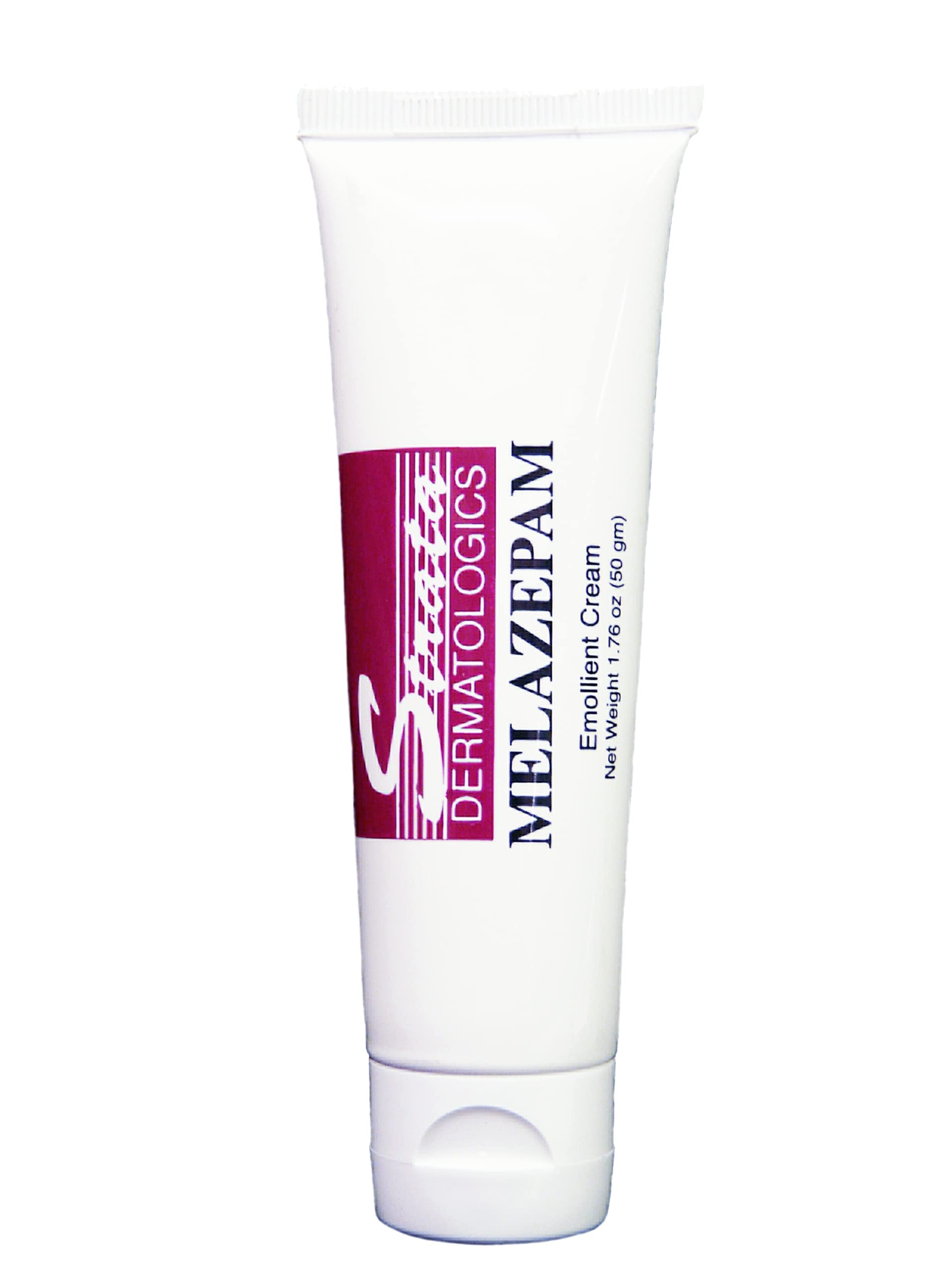 Ecological Formulas Melazepam crema tubo frontal mostrando tamaño y uso