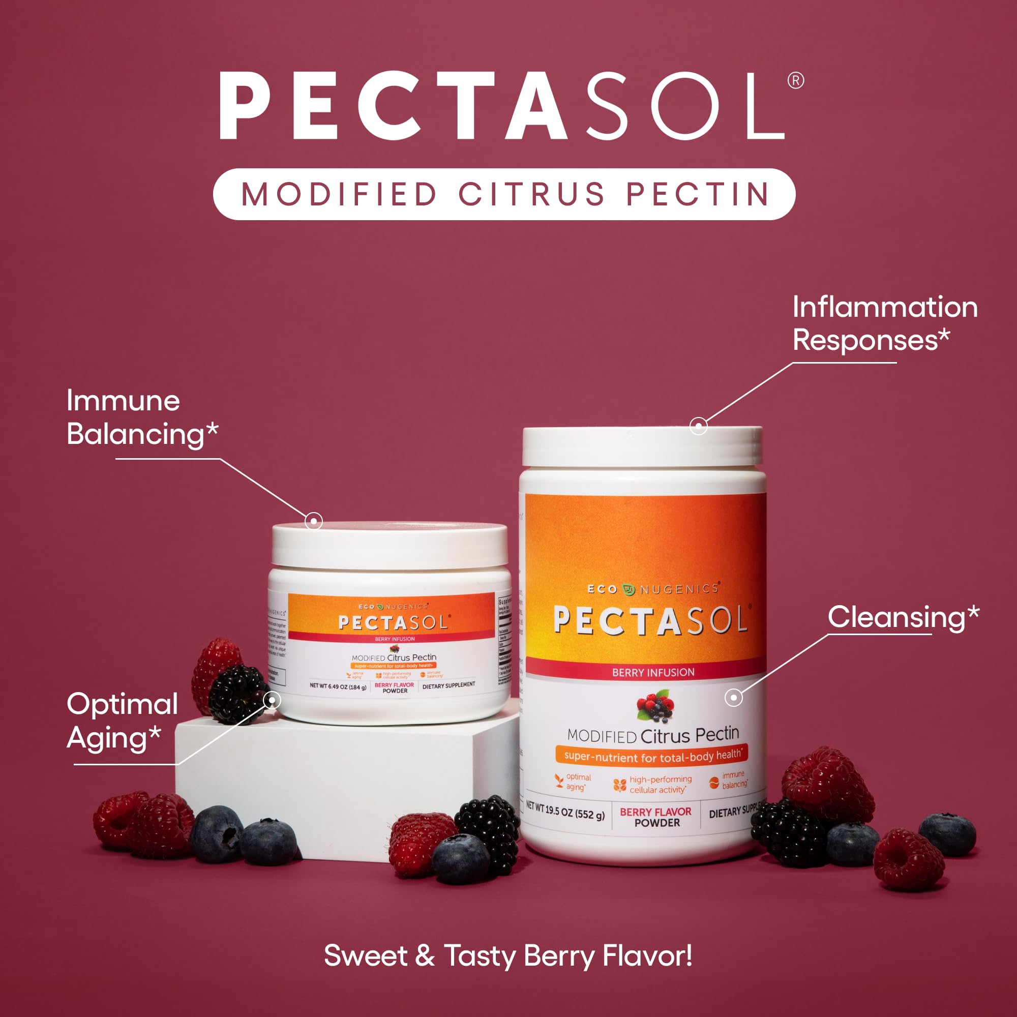 Textura del polvo PectaSol EcoNugenics en primer plano, facilita mezcla rápida
