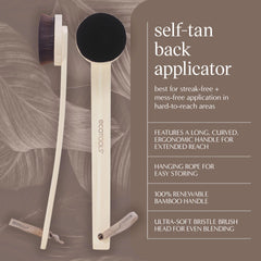 EcoTools primer plano de cerdas suaves para mezclar autobronceador uniformemente