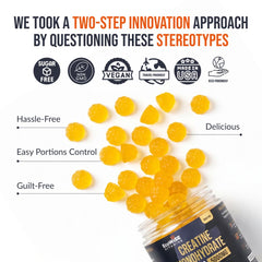 ECOWISE VITAMINS textura de gominolas en primer plano, aspecto agradable
