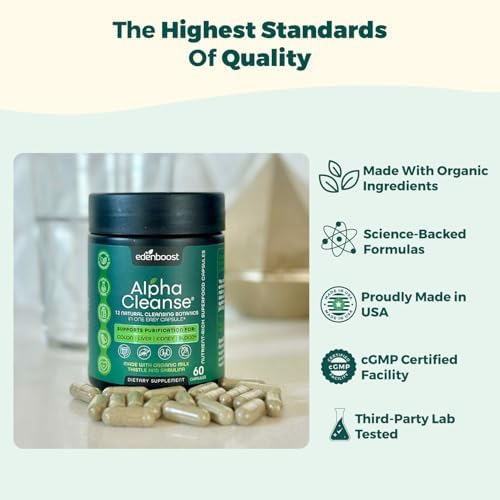 EdenBoost cápsula abierta mostrando polvo interior y origen vegetal
