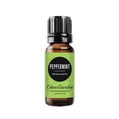 Edens Garden botella frontal de aceite de menta, presentación clara y práctica