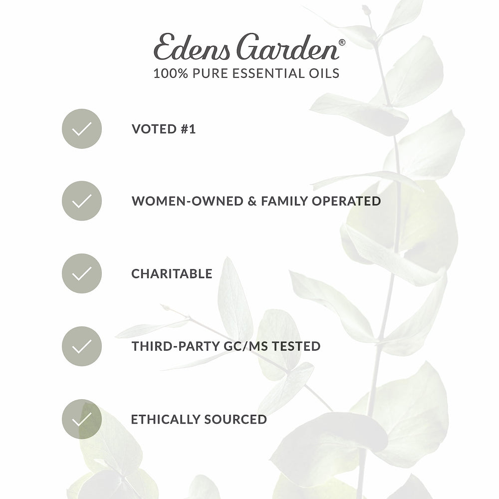 Edens Garden aceite aplicado con masajeador, apoyo para bienestar