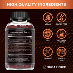 Etiqueta Effective Nutra con lista de ingredientes y certificaciones para confianza