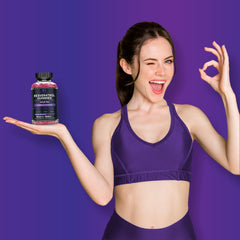 Effective Nutra frasco sobre mesa junto a frutas, sugiere estilo de vida saludable