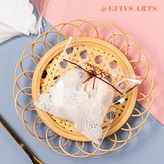 efivs arts bolsita transparente con galletas para presentación profesional